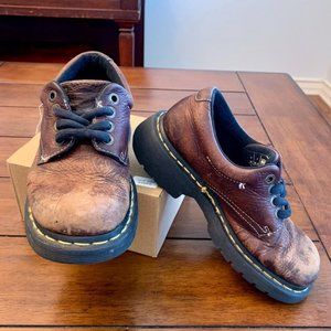 Vintage Dr. Martins #9369 Brown Leather Oxfords 5